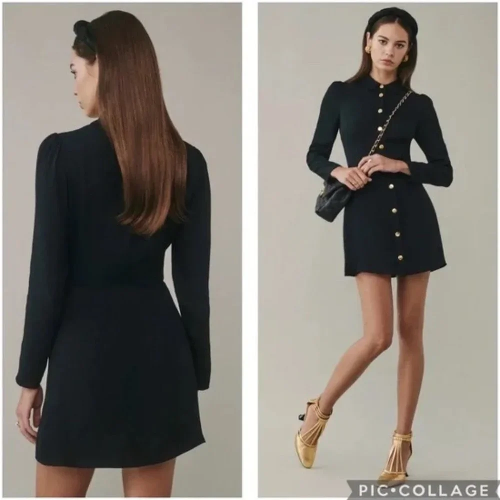 reformation black long sleeve dress Casual Moves Striped Sweater Maxi Dress Small main image 1